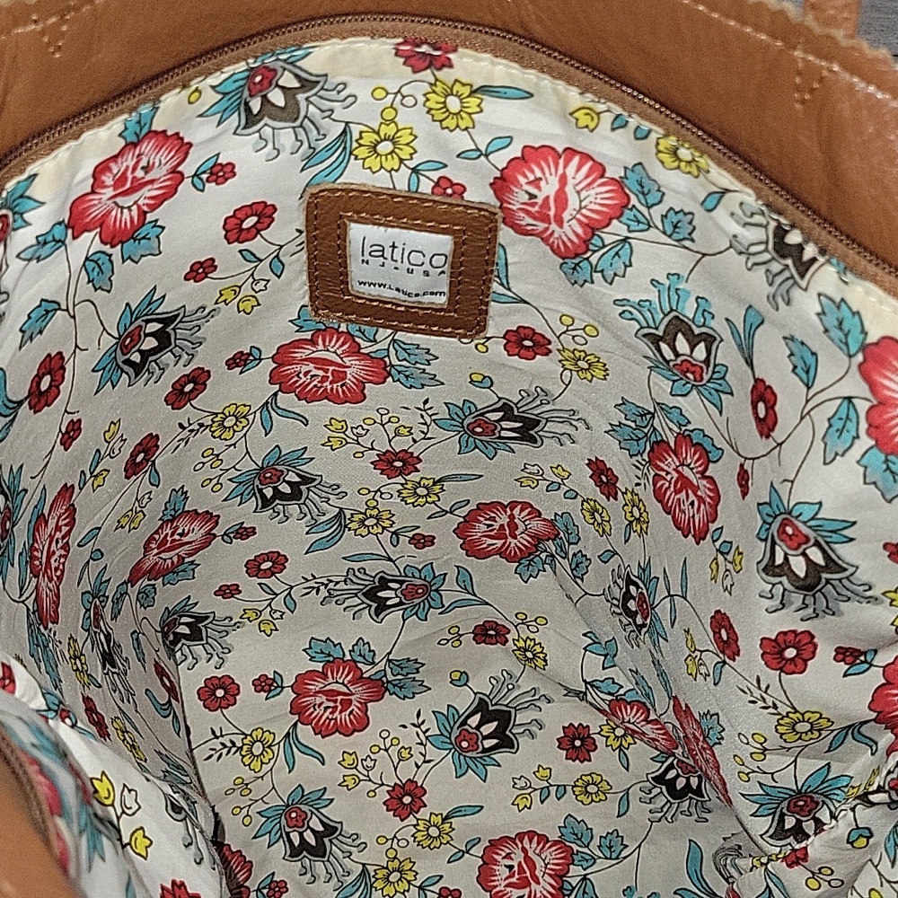 Latico for Anthropologie Brown Leather Tote Bag - Picture 11 of 12